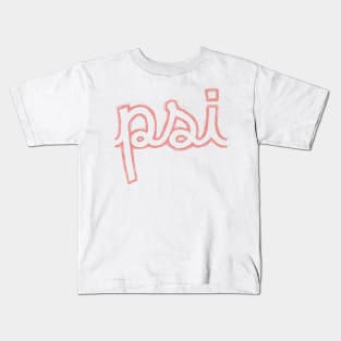 Psi Cursive Greek Letter Kids T-Shirt